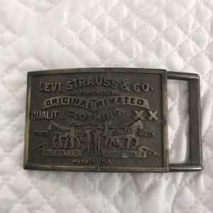 Vintage Levi Strauss & Co brass belt buckle